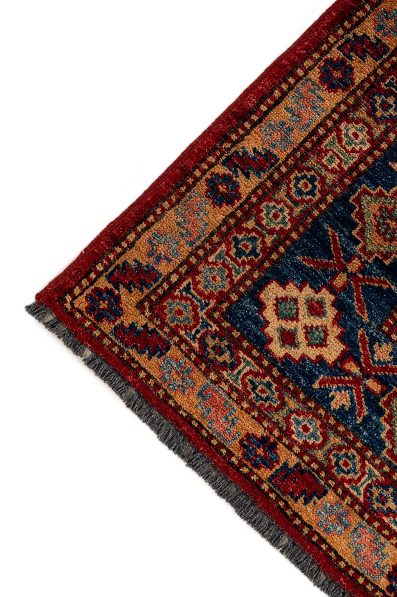 5' 11 x 8' 6 Hand Knotted Kazak Oriental Wool Rug
