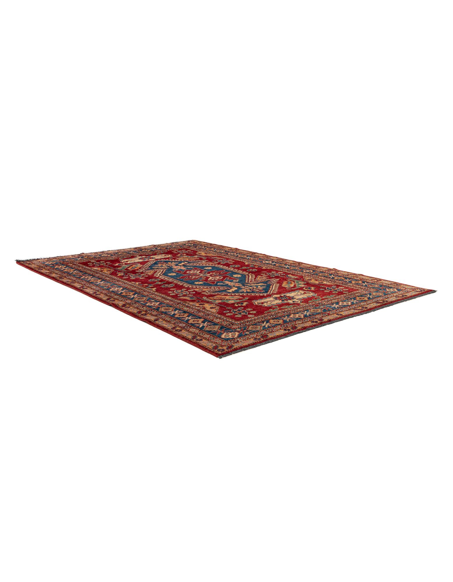 5' 11 x 8' 6 Hand Knotted Kazak Oriental Wool Rug