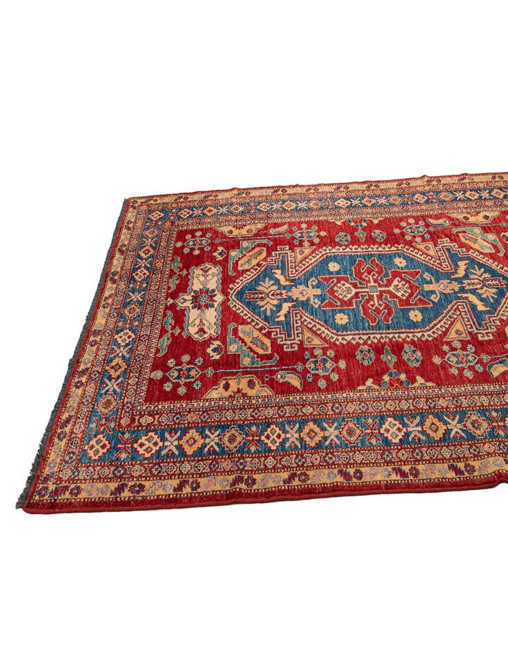 Detail image of 5' 11 x 8' 6  Hand Knotted Kazak Oriental Wool Rug