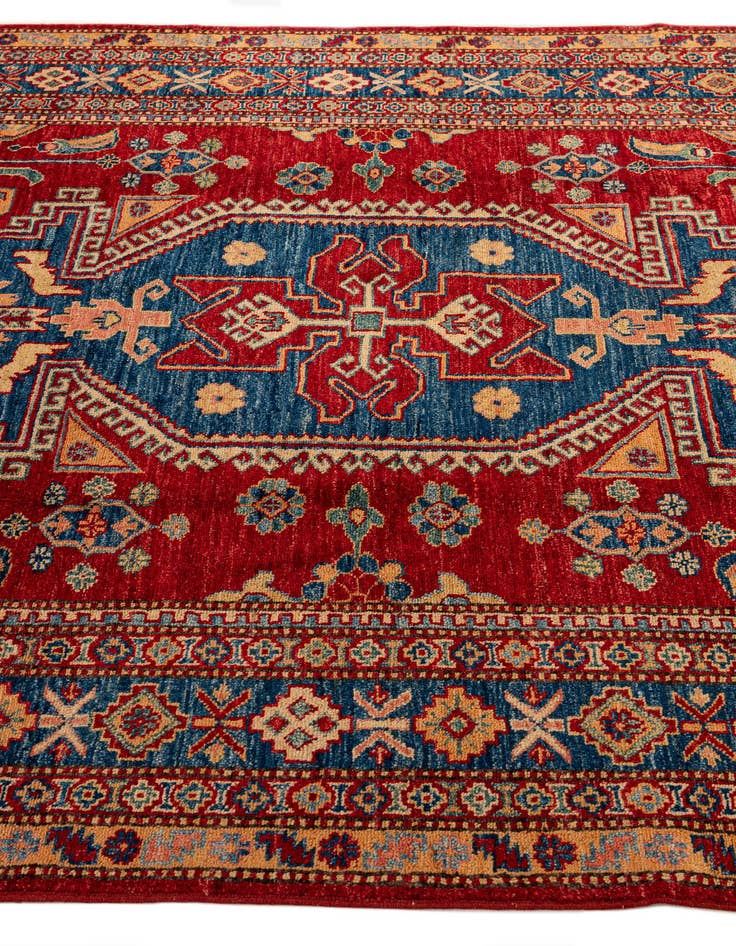 Detail image of 5' 11 x 8' 6  Hand Knotted Kazak Oriental Wool Rug