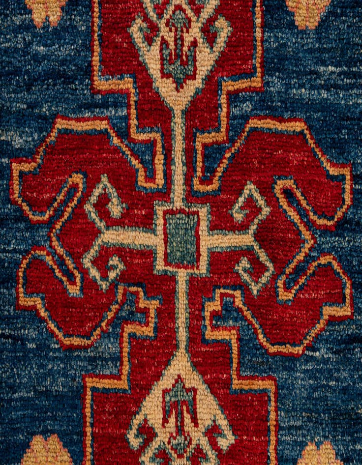 Detail image of 5' 11 x 8' 6  Hand Knotted Kazak Oriental Wool Rug