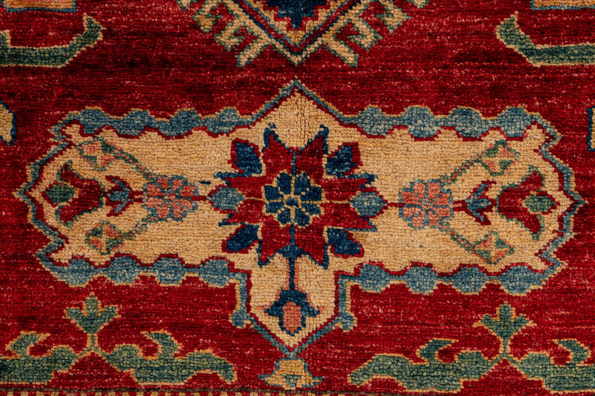 5' 11 x 8' 6 Hand Knotted Kazak Oriental Wool Rug