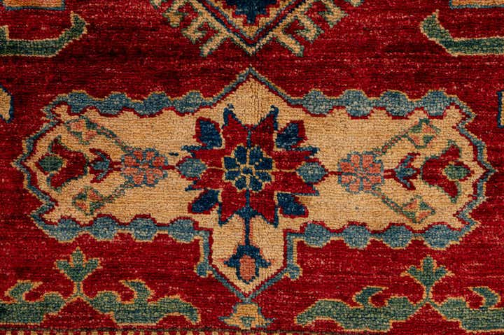 5' 11 x 8' 6 Hand Knotted Kazak Oriental Wool Rug