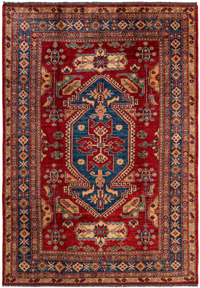 5' 11 x 8' 6 Hand Knotted Kazak Oriental Wool Rug