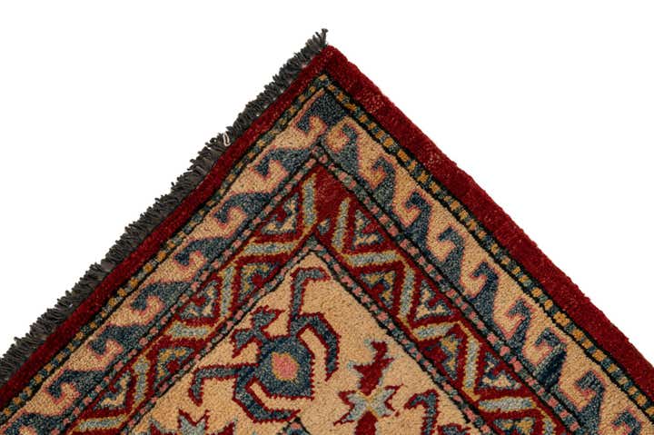 7' 1 x 8' 5 Hand Knotted Kazak Wool Rug