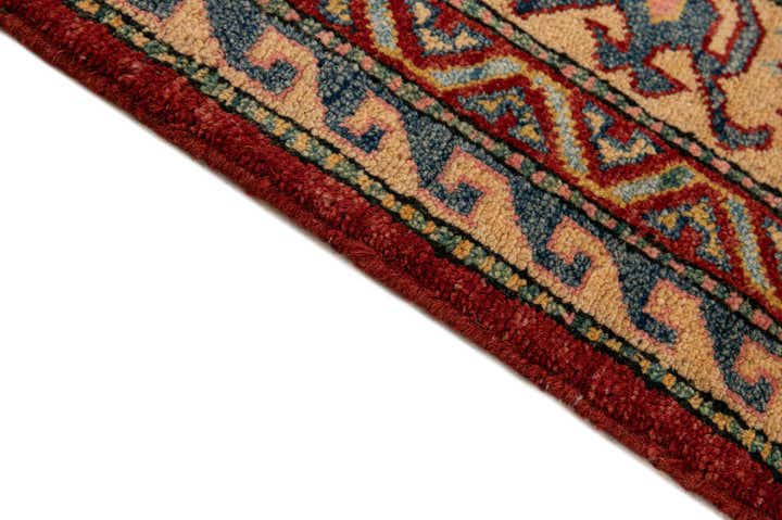 7' 1 x 8' 5 Hand Knotted Kazak Wool Rug