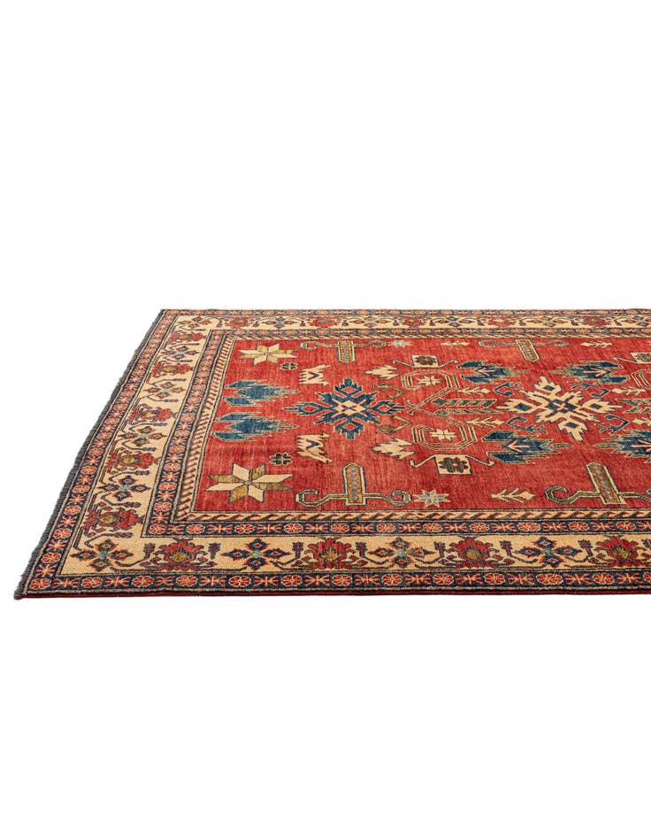 Detail image of 6' 1 x 8' 5 Hand Knotted Kazak Wool Rug