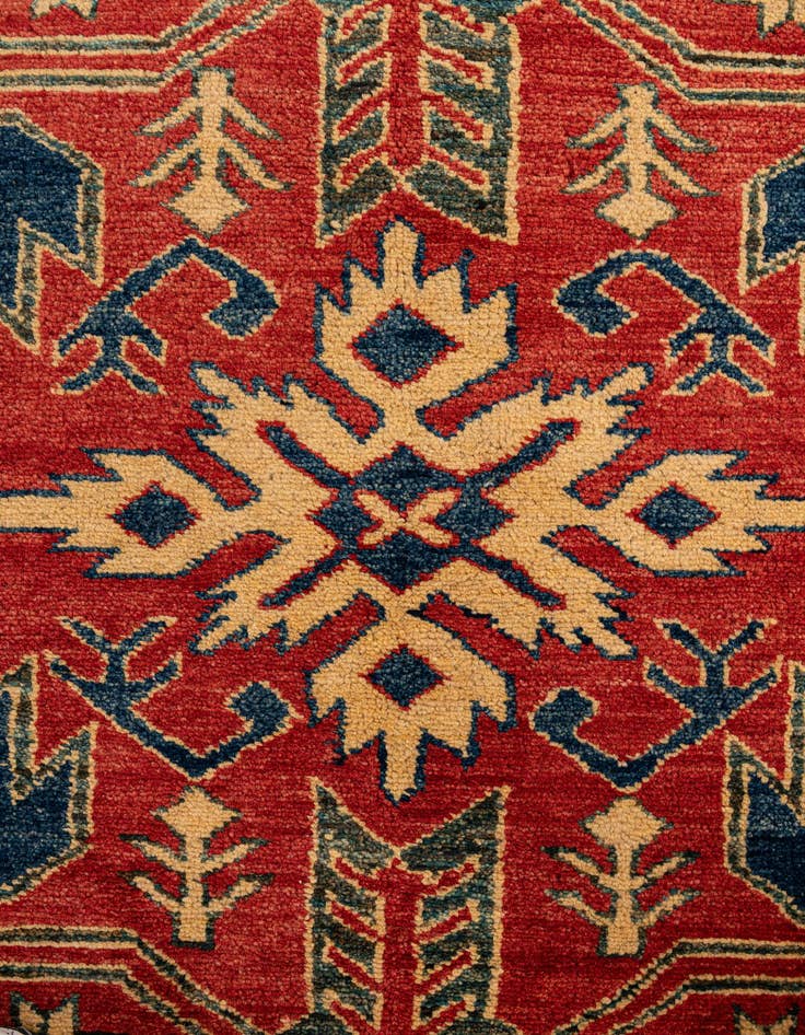 Detail image of 6' 1 x 8' 5 Hand Knotted Kazak Wool Rug