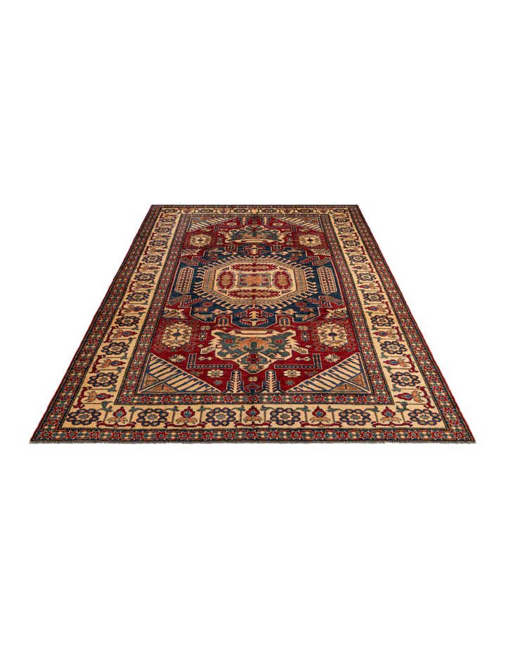 7' 1 x 11' Hand Knotted Kazak Oriental Wool Rug