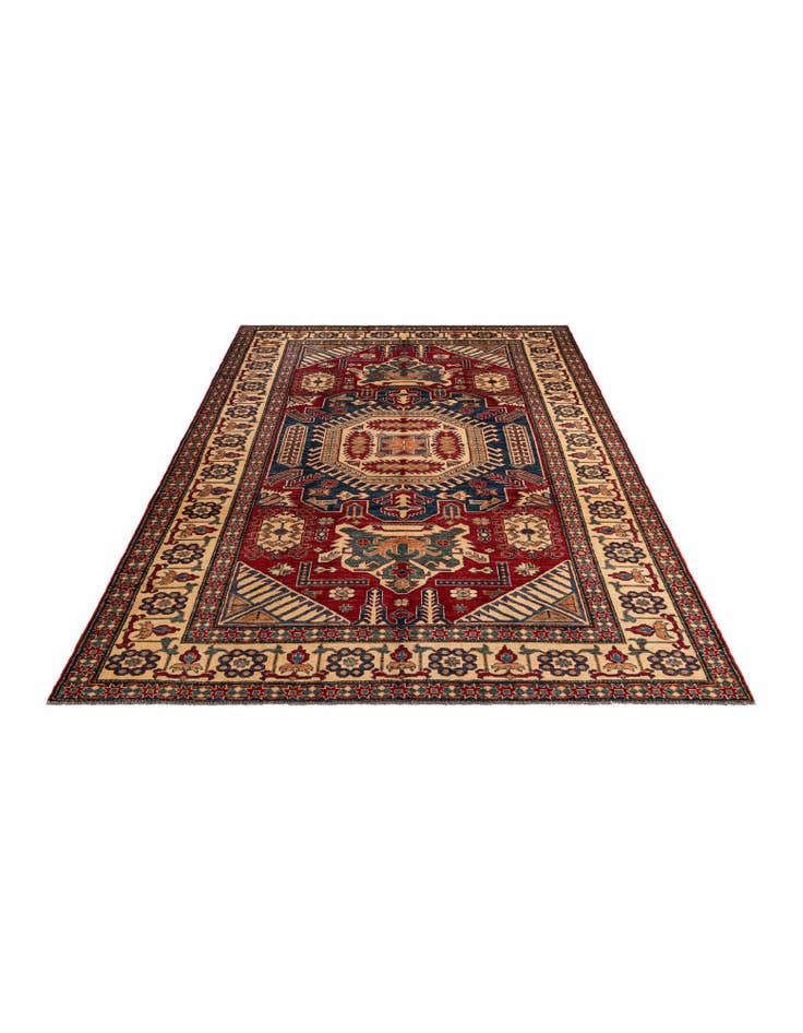 Detail image of 7' 1 x 11' Hand Knotted Kazak Oriental Wool Rug