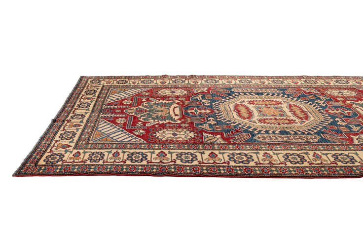 Detail image of 7' 1 x 11' Hand Knotted Kazak Oriental Wool Rug