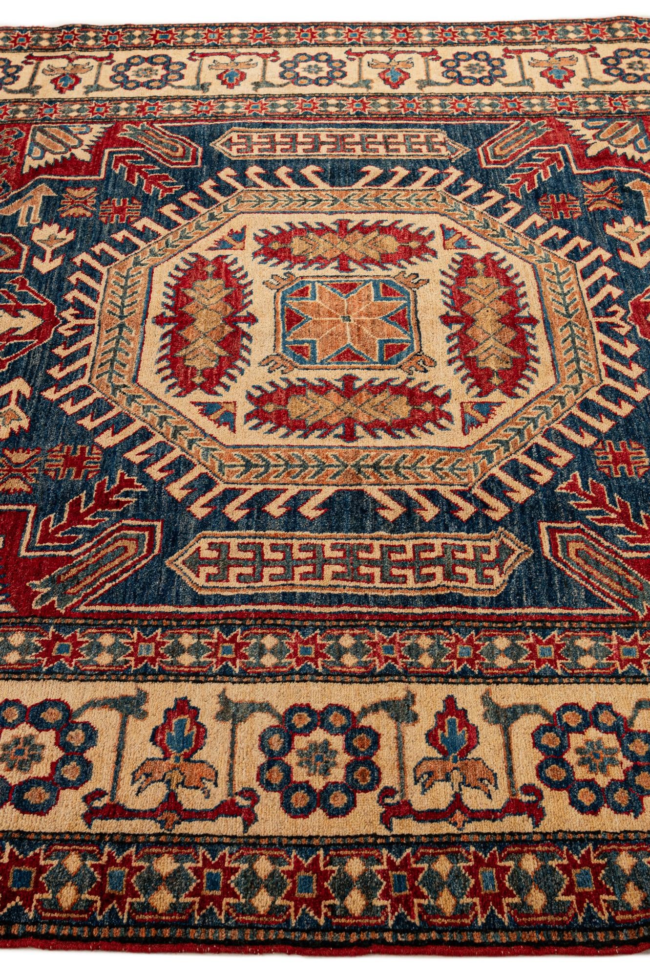 Red 7' 1 x 11' Hand Knotted Kazak Oriental Wool Rug | Rugs.com