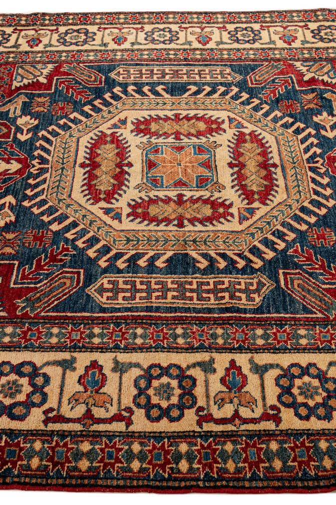 7' 1 x 11' Hand Knotted Kazak Oriental Wool Rug