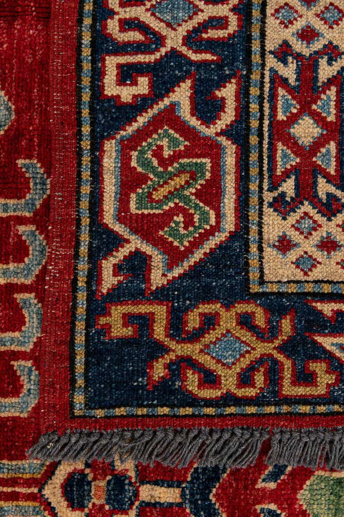 6' 5 x 8' 11 Hand Knotted Kazak Wool Rug