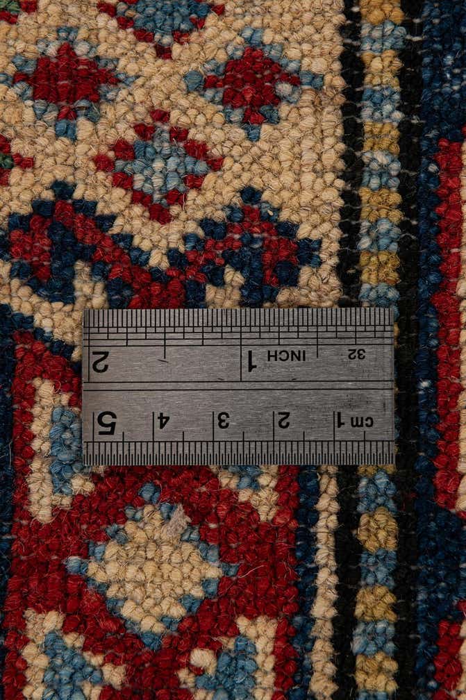 6' 5 x 8' 11 Hand Knotted Kazak Wool Rug