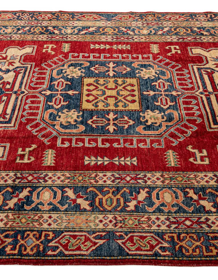 Detail image of 6' 5 x 8' 11  Hand Knotted Kazak Wool Rug