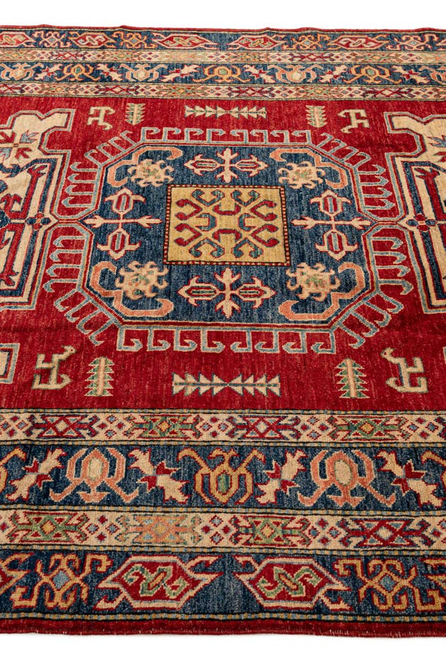 Detail image of 6' 5 x 8' 11 Hand Knotted Kazak Wool Rug