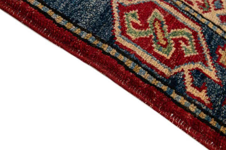6' 5 x 8' 11 Hand Knotted Kazak Wool Rug