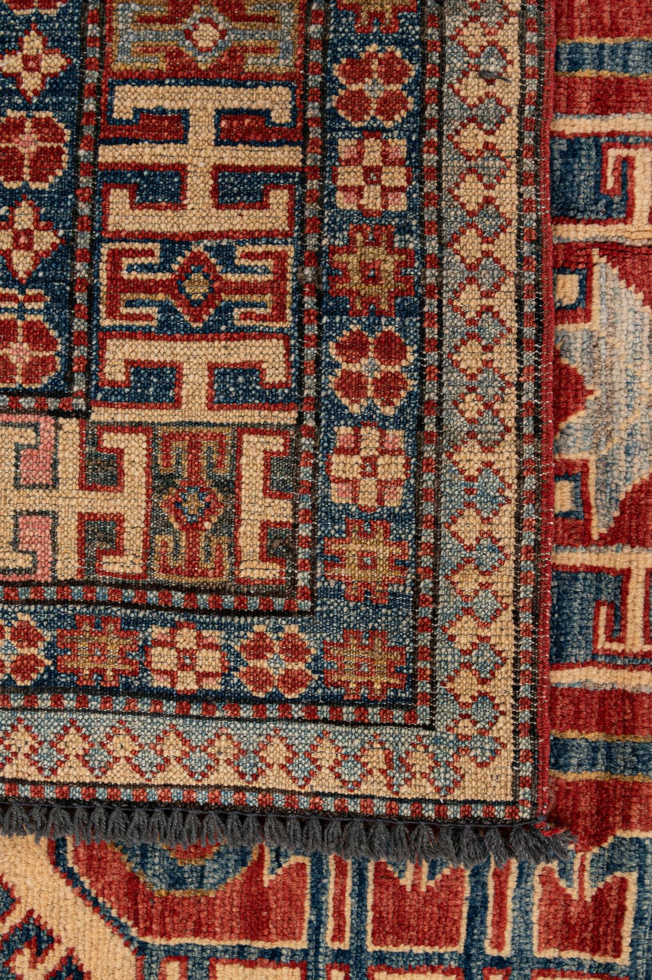 5' 10 x 7' 7 Hand Knotted Kazak Wool Rug