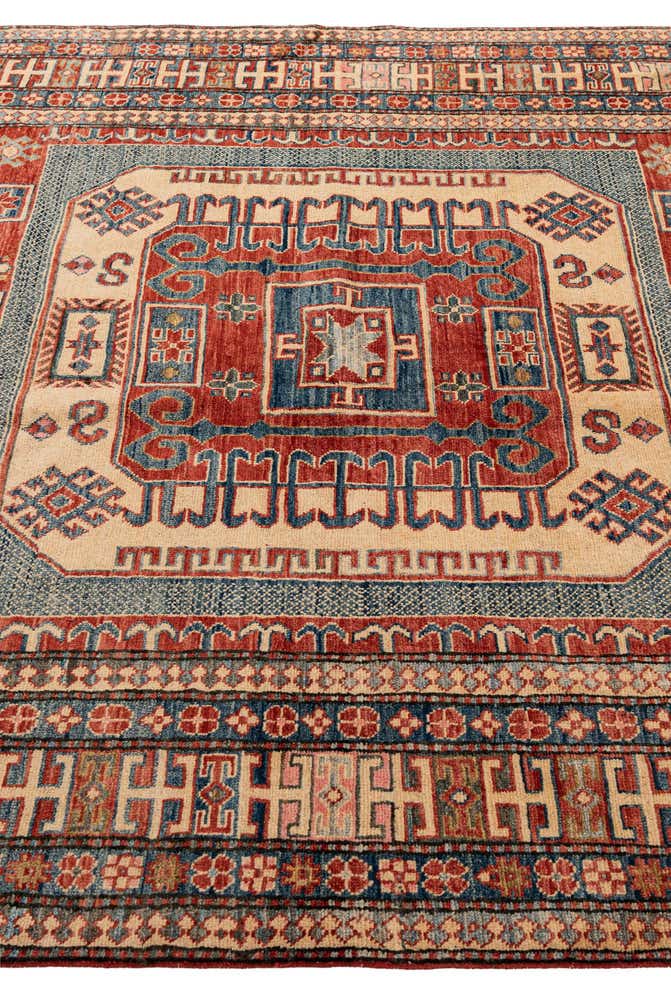 180cm x 230cm Handgeknüpft Kazak Wolle Teppich