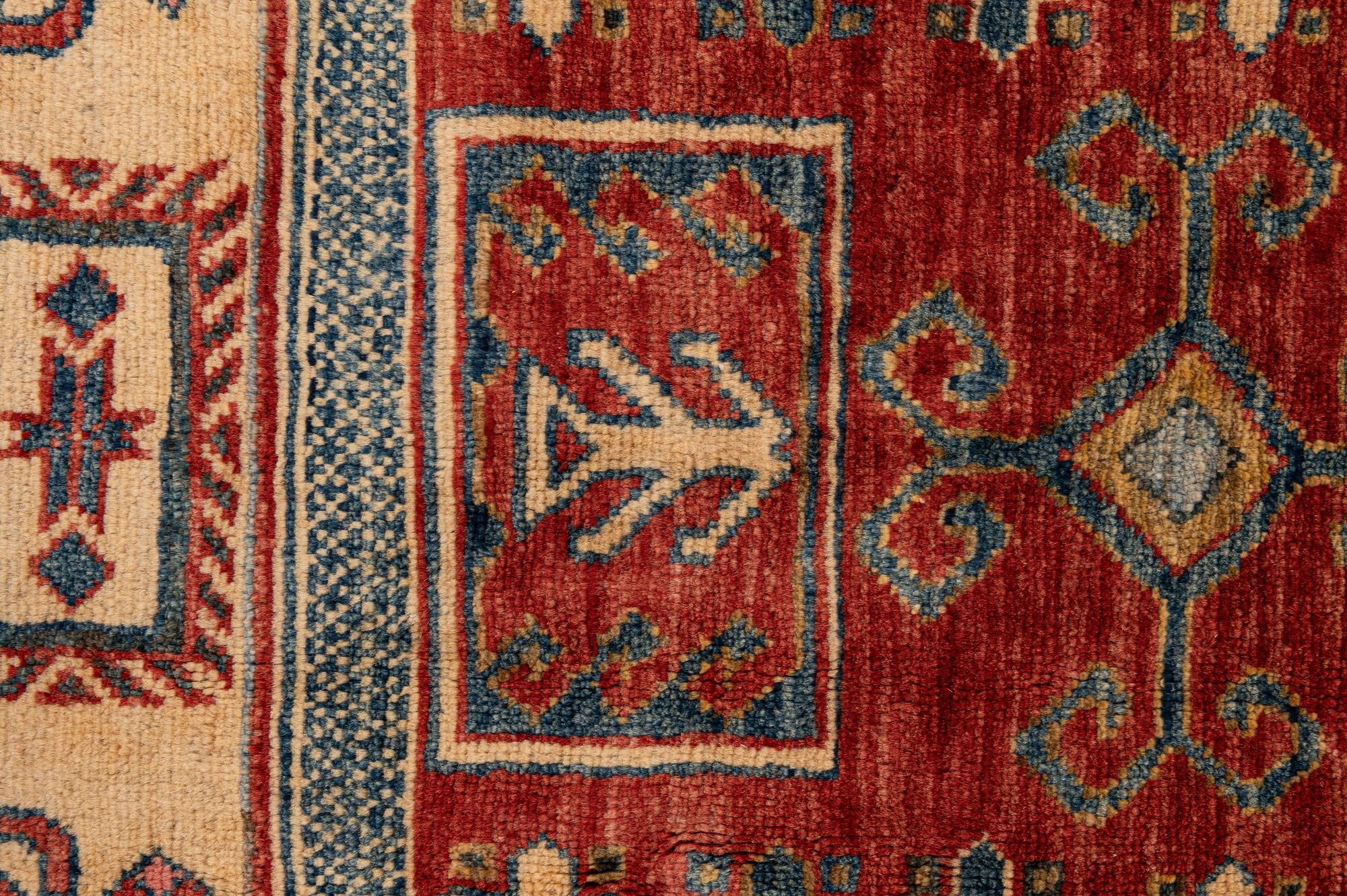 5' 10 x 7' 7 Hand Knotted Kazak Wool Rug