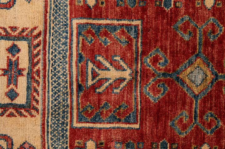 180cm x 230cm Handgeknüpft Kazak Wolle Teppich