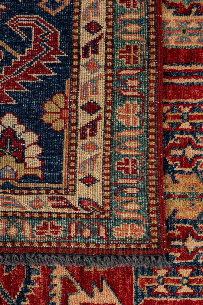 5' 11 x 7' 10 Hand Knotted Kazak Wool Rug