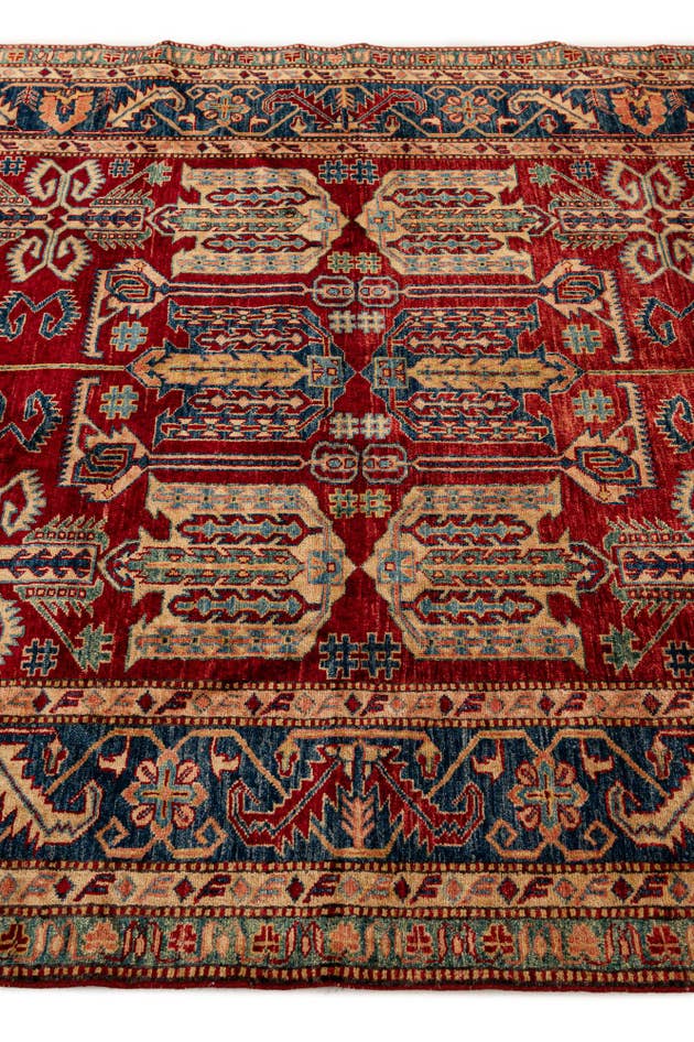 Detail image of 5' 11 x 7' 10 Hand Knotted Kazak Wool Rug