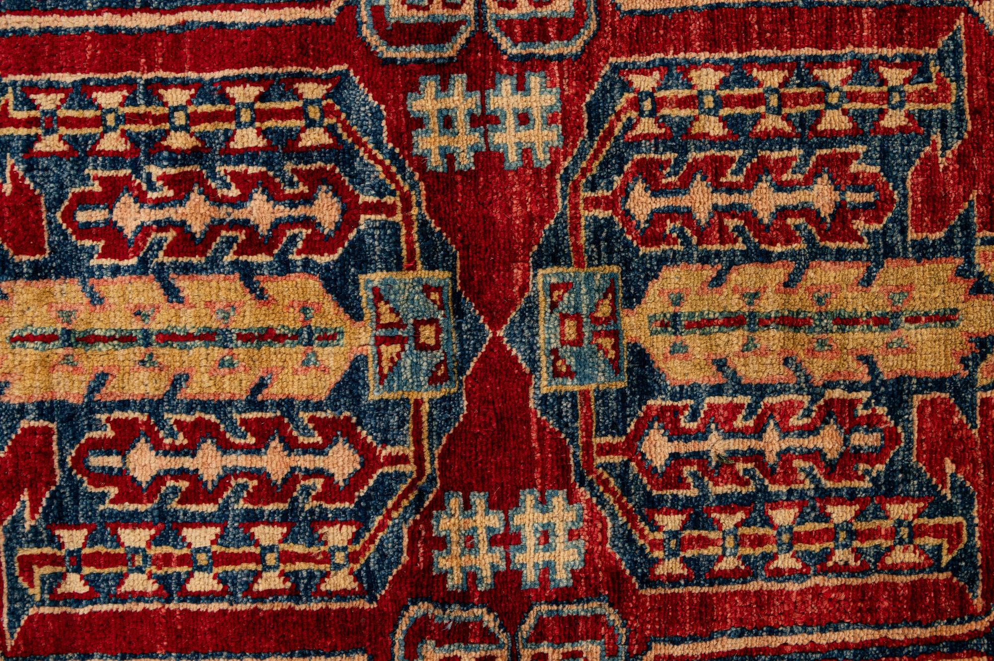 5' 11 x 7' 10 Hand Knotted Kazak Wool Rug