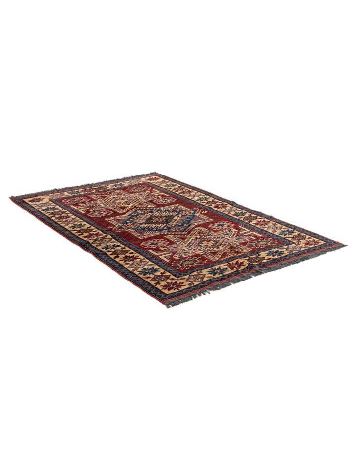 5' x 7' 2 Hand Knotted Kazak Wool Rug