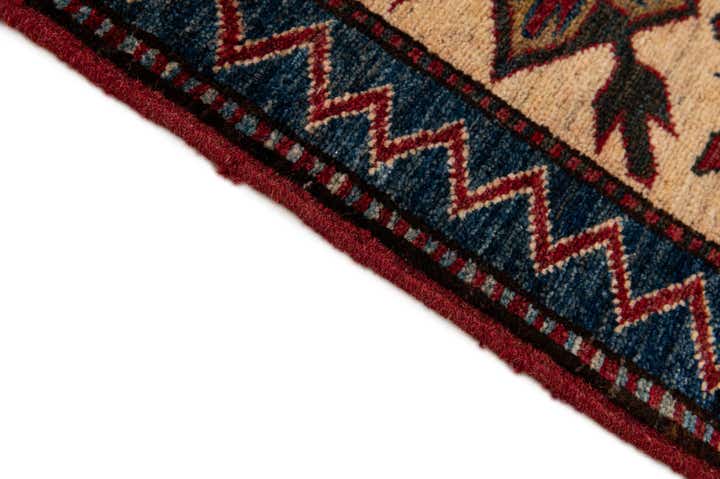 5' x 7' 2 Hand Knotted Kazak Wool Rug