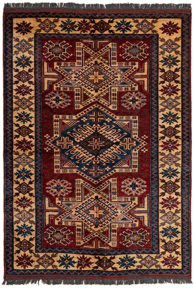 Detail image of 5' x 7' 2 Hand Knotted Kazak Wool Rug