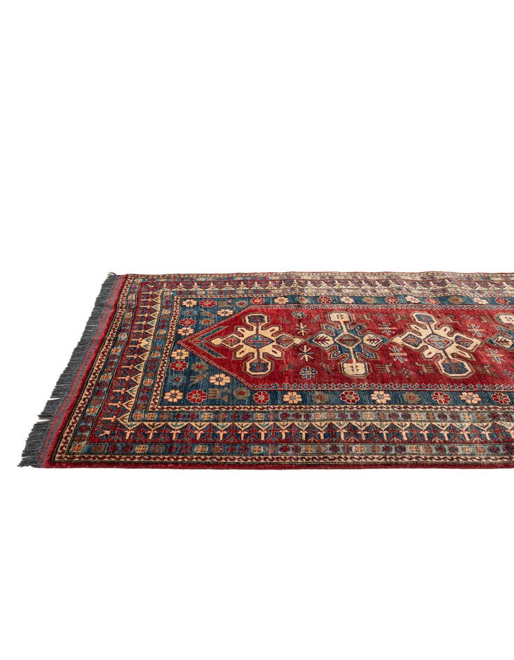 Detail image of 4' 11 x 7' 5  Hand Knotted Kazak Wool Rug