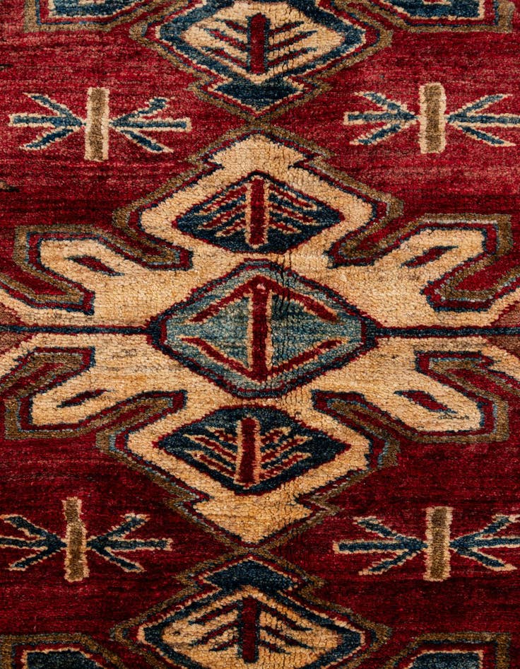 Detail image of 4' 11 x 7' 5  Hand Knotted Kazak Wool Rug