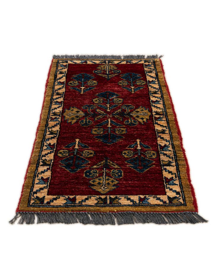 Detail image of 1' 11 x 3' 7  Hand Knotted Kazak Wool Rug