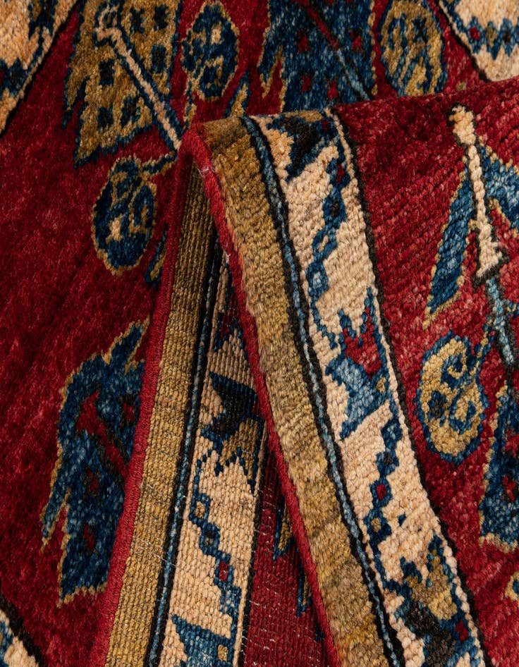Detail image of 1' 11 x 3' 7  Hand Knotted Kazak Wool Rug