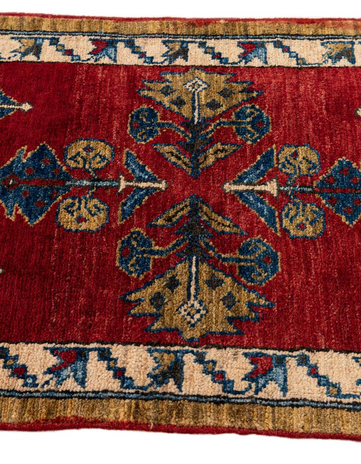 Detail image of 1' 11 x 3' 7  Hand Knotted Kazak Wool Rug