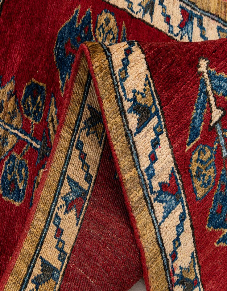 Detail image of 1' 11 x 3' 7  Hand Knotted Kazak Wool Rug