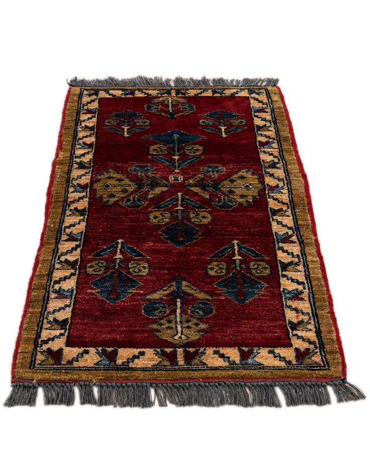 Detail image of 1' 11 x 3' 6 Hand Knotted Kazak Wool Rug