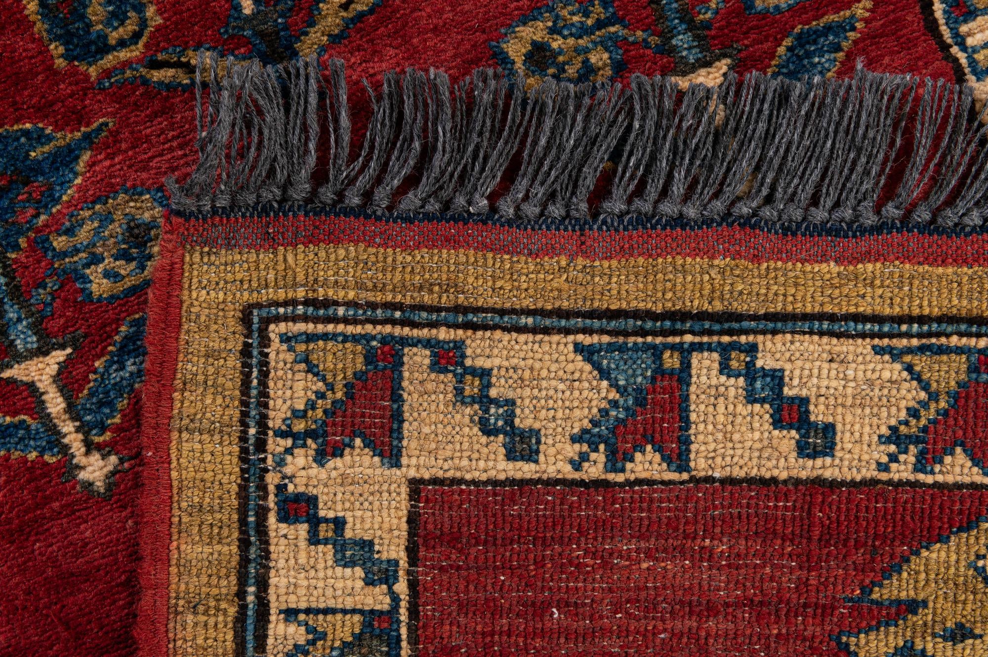 1' 11 x 3' 6 Hand Knotted Kazak Wool Rug