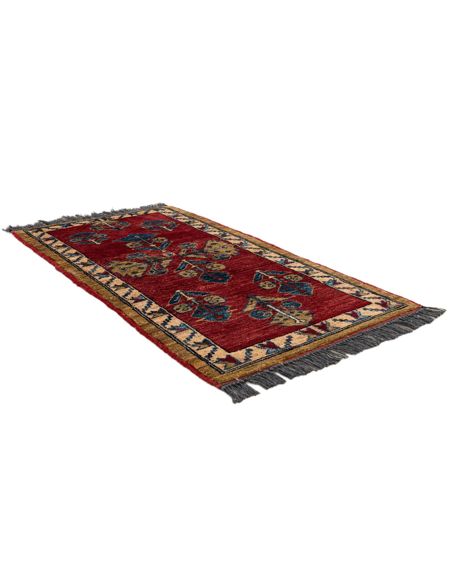 1' 11 x 3' 6 Hand Knotted Kazak Wool Rug