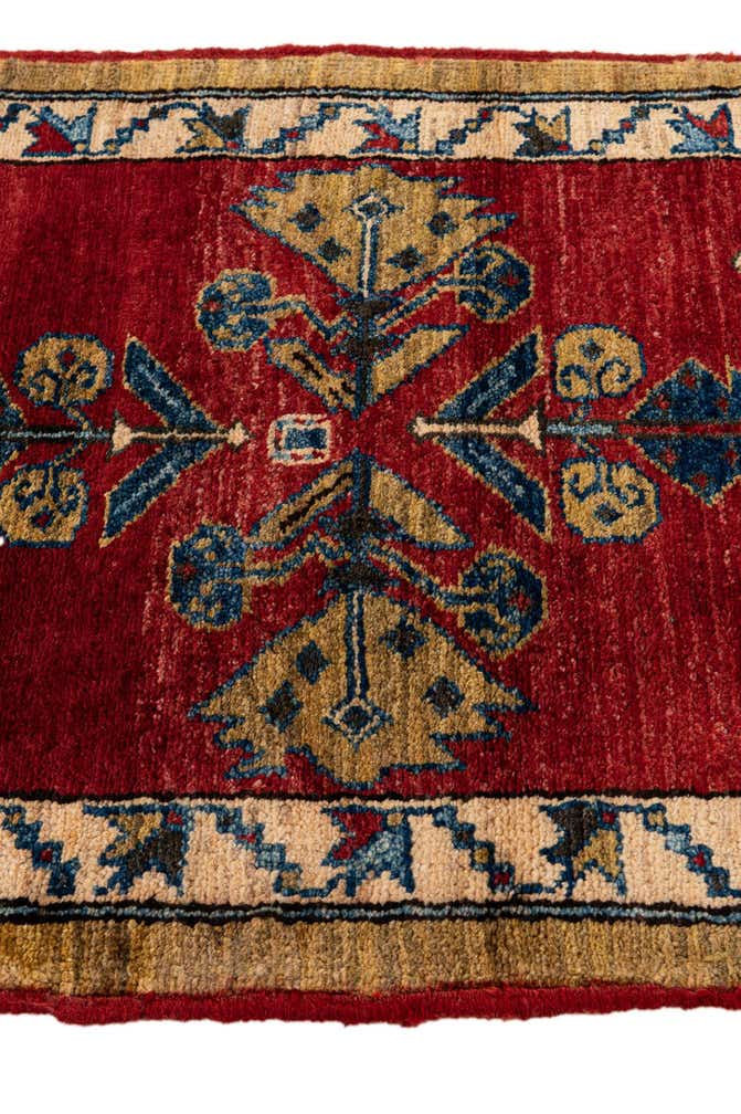 1' 11 x 3' 6 Hand Knotted Kazak Wool Rug