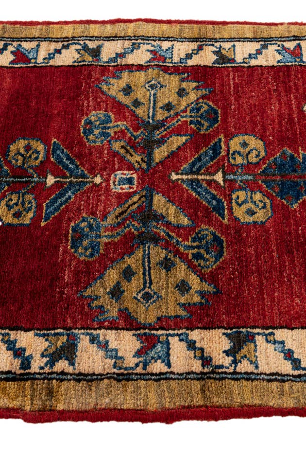 Detail image of 1' 11 x 3' 6 Hand Knotted Kazak Wool Rug