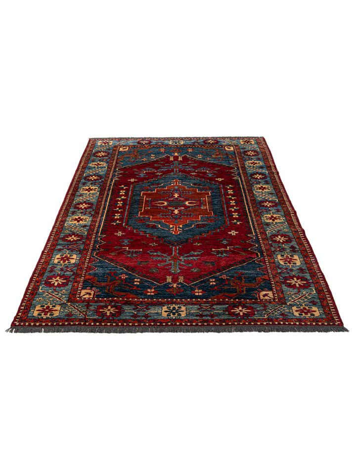 6' 8 x 10' 3 Hand Knotted Kazak Wool Rug
