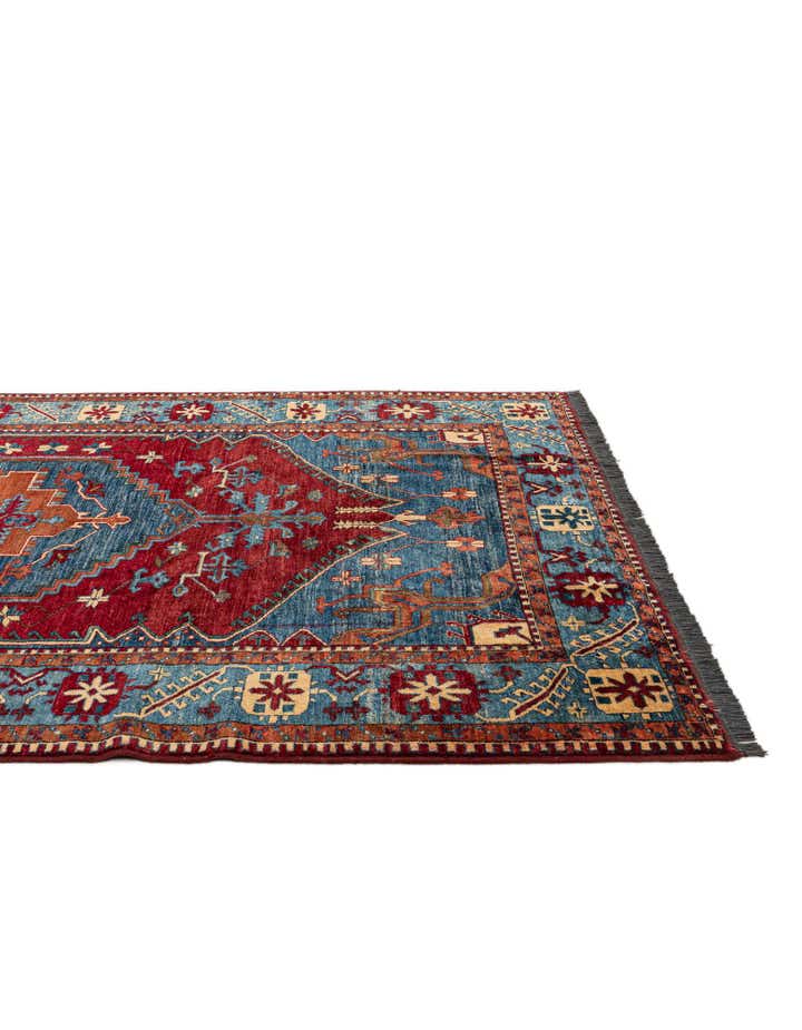 6' 8 x 10' 3 Hand Knotted Kazak Wool Rug