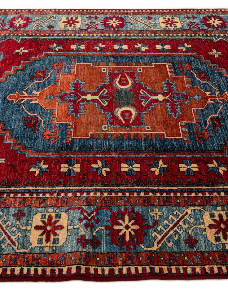 Detail image of 6' 8 x 10' 3  Hand Knotted Kazak Wool Rug