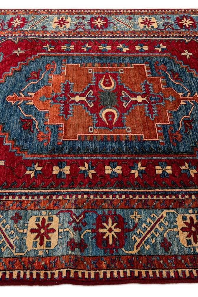 6' 8 x 10' 3 Hand Knotted Kazak Wool Rug