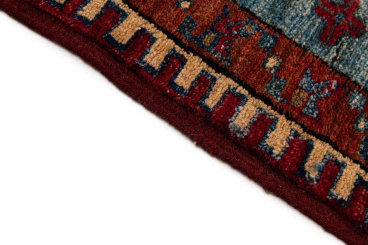 Detail image of 6' 8 x 10' 3 Hand Knotted Kazak Wool Rug