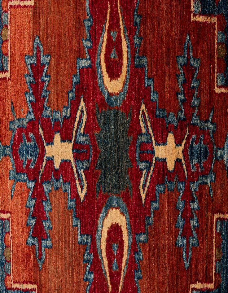 Detail image of 6' 8 x 10' 3  Hand Knotted Kazak Wool Rug