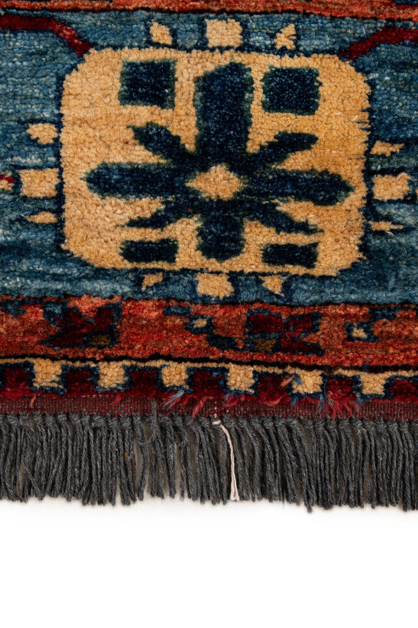 6' 8 x 10' 3 Hand Knotted Kazak Wool Rug